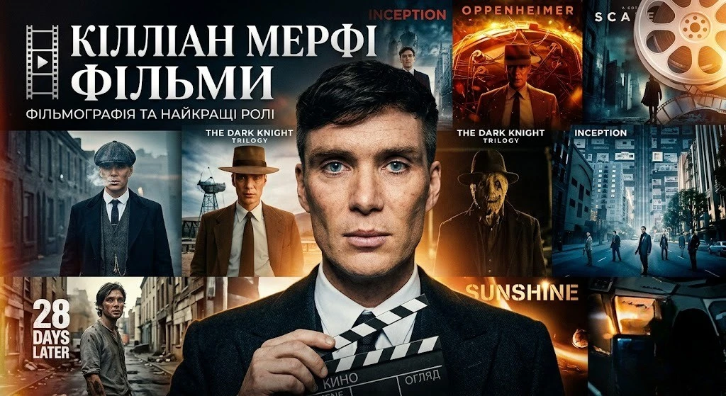 ТОП 20 фільмів Кілліана Мерфі за рейтингом IMDb