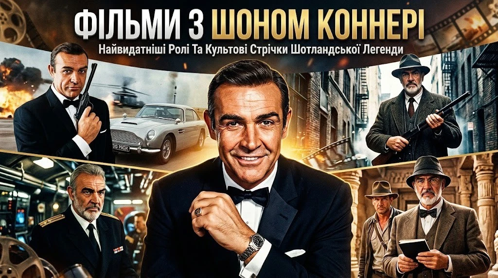 Найвидатніші фільми з Шоном Коннері усіх часів