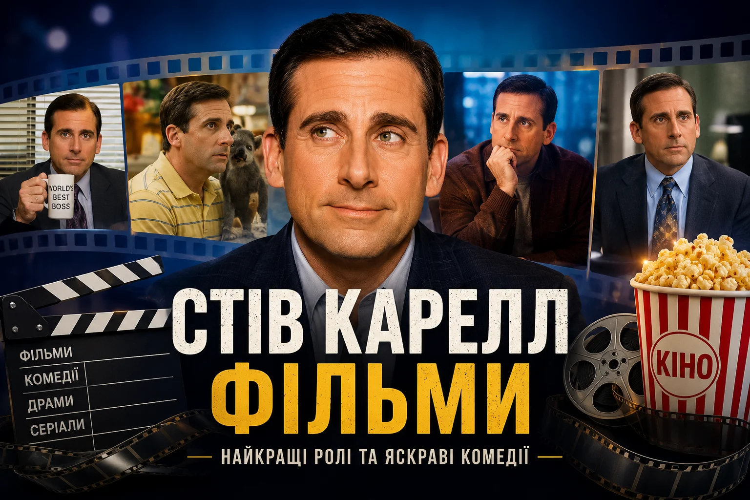 Повний список фільмів зі Стівом Карелом