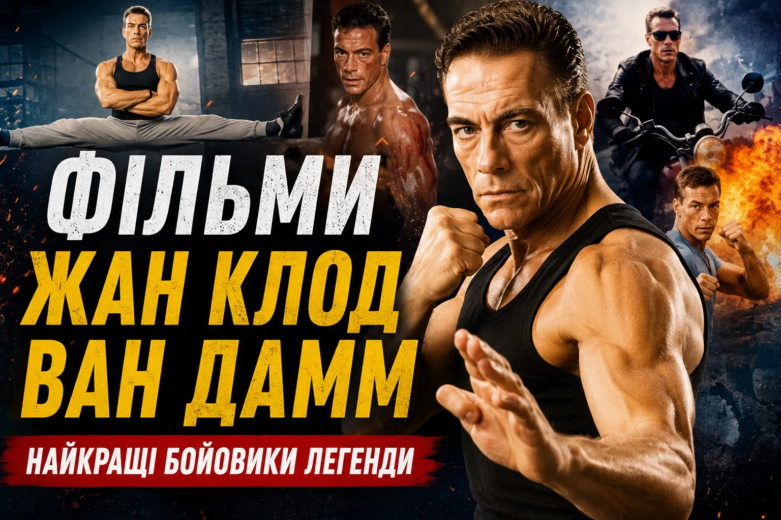 Повний огляд фільмографії Жан-Клода Ван Дамма